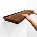 Thick Mahogany Floating Shelf