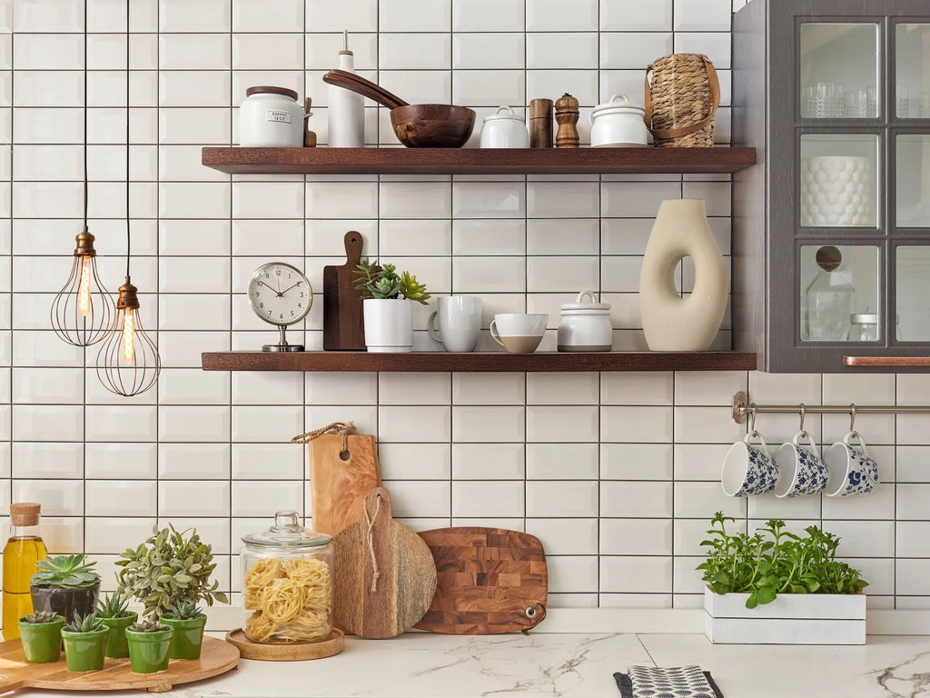 Thick Mahogany Floating Shelf